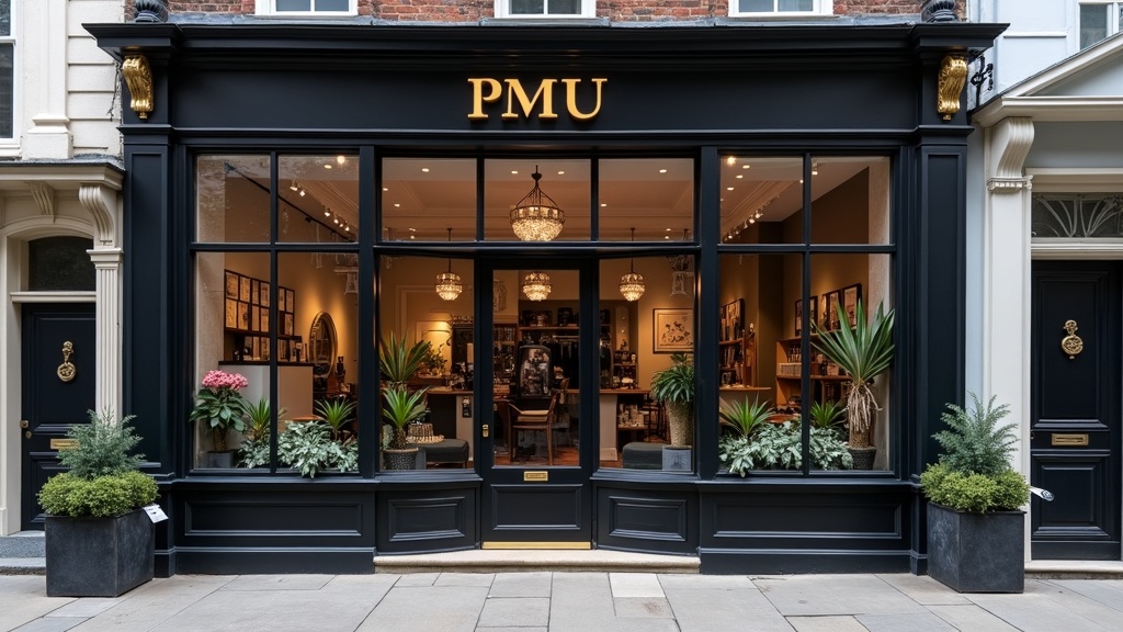 The inviting storefront of a successful UK PMU clinic.